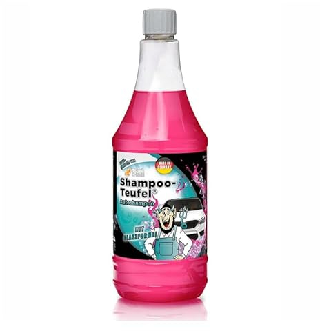 TUGA Chemie Shampoo-Teufel - Autoshampoo Konzentrat - Lackreiniger - KFZ Schmutzentferner - schäumende Wäsche - pH Neutral 1L - Made in Germany
