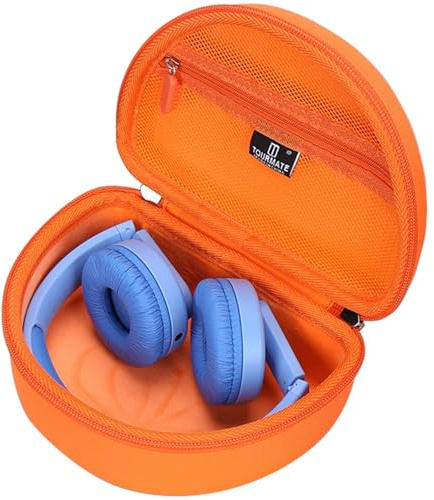 Hard Case for Philips K4206 & iClever HS19 Headphones, Orange, Case Only