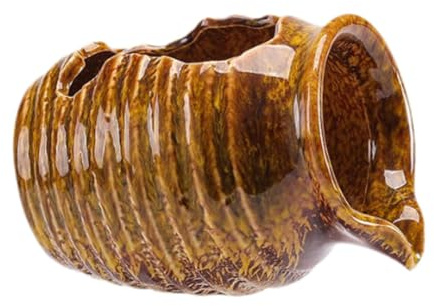 MagiDeal Fuente de Agua Pot de Agua Dispensador de Agua Frasco Betta Betta Fare Cave Cave BOT para Sala de Estar Interior y Exterior, Amarillo