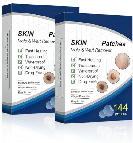 EIHI 288 patchs anti-verrues, patch bouton acne, formule douce, traitement efficace, naturel, patchs anti-verrues visage et corps, traitement indolore, efficace