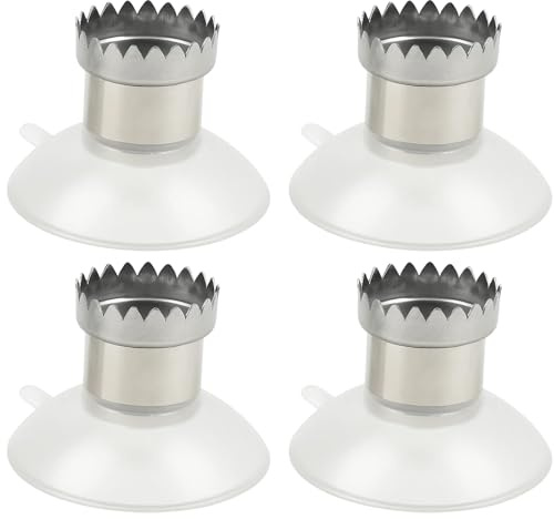 4 Stück Seifenhalter Magnet, Magnetischer Seifenhalter Ohne Bohren, Robust und Langlebig mit Magnetischer Sauge, Edelstahl Seifenschale für Dusche, Waschbecken, Bad und Küche, 4,1x4,1x3 cm