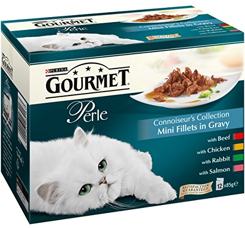 Gourmet Perle Connoisseurs Collection Gravy Wet Cat Food 12x85G (Pack of 4)