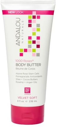 Andalou Naturals Body Btr, 1000 Roses, Velvet Soft, 8 Fl Oz