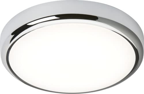 Knightsbridge LED Bathroom IP65 14W CCT Adjustable Wall or Ceiling mounting Bulkhead Fitting with Chrome Trim 315mm BT14ACTCH