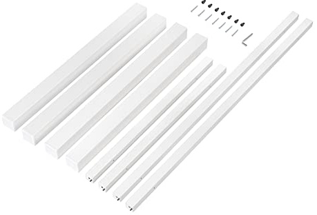 Emuca - Quadratische Beine und Tischgestell, 50x50mm, 1.150x750, Weiß, Stahl