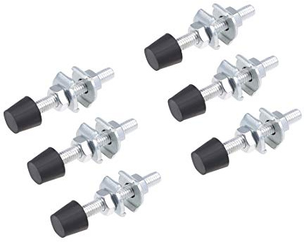 uxcell M8x70mm Carbon Steel Toggle Clamp Screw Assembly with Rounded Spindle Tip 6pcs