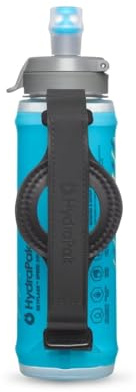 HydraPak SkyFlask Speed ​​350 ml - Borraccia morbida portatile pieghevole e leggera - (350 ml/12 oz) - Cinghia regolabile con passante per il pollice, tappo antigoccia, Blu Malibu