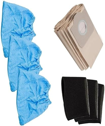 Bolsas de polvo con filtros de espuma tc-vc para aspiradora Einhell TC-VC 1820, SA, 1812 S, 1815, repuestos para aspiradora húmeda y seca, 5 piezas