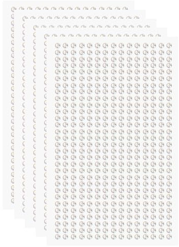 QUARKZMAN 5 Fogli/2250Pezzi Adesivi Con Strass Autoadesivi Strass In Acrilico Adesivo 3mm Pietre Preziose In Plastica Per Decorazione Unghie Abbigliamento DIY Trucco Decorazione Arcobaleno