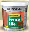 Ronseal 5 Litre Onecoat Spray Or Brush Fencelife Tudor Oak