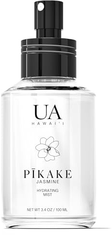 Pikake Body and Hair Mist from Hawaii, Hair Perfume for a Light, Hydrating Refresh, Body Mist for Women and Men, Alcohol-Free, With Moisturizing Hyaluronic Acid & Glycerin, Glass Bottle, 3.4 oz
