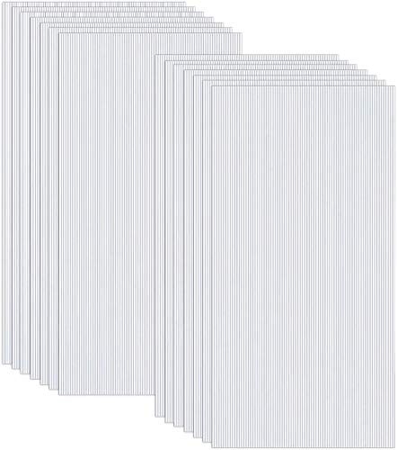 UISEBRT Lot de 14 plaques alvéolaires en polycarbonate résistant aux UV pour serres de jardin, double plaque alvéolaire, 605 x 1210 x 4 mm, transparentes