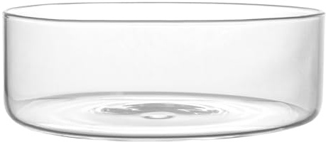 H&H Nuvola Coppa in Vetro Borosilicato, Trasparente, 24xH7cm