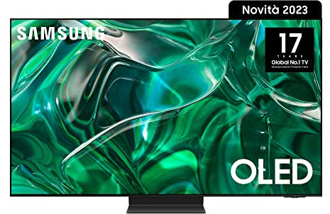 Samsung TV QE55S95CAT OLED 4K, Smart TV 55 Processore Neural Quantum 4K, Gaming TV, Dolby Atmos OTS Lite Infinity One Design Integrato Bixby e Alexa, Google Assistant, Black (Ricondizionato)