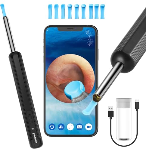 LEBEXY Ohrenreiniger Ohrenschmalz Entferner Otoskop | 1920P Wifi Ohrreiniger Kamera mit 6 LEDs | Ohrkamera 10mm Brennweite | Ohr Endoskop Ohren Reinigung Ohrspiegel für Android/IOS/Harmony OS