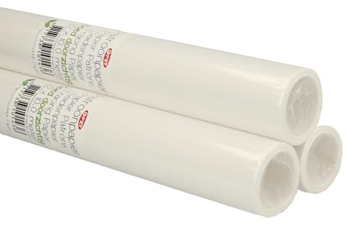 Skärmönsterpapper bredd 100 cm 2 rullar vardera 10 meter – mönster kopieringspapper spårpapper ritpapper rulle transparent papper