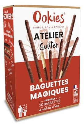 Ookies - Box Pâtisserie Baguettes Magiques - Kit Pâtisserie Enfant pour Créer ses Goûters Maison - Gâteaux, Biscuits, Pâtisseries - Préparation Bio - Fabriqué en France - OO82101