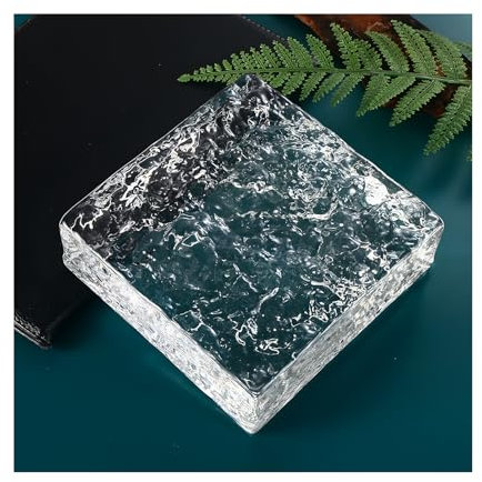 ZNQNDSR Bloque De Vidrio Transparente Rectangular De Ladrillo Sólido con Protección De Privacidad para Oficinas, Bares, Hoteles Y Hogares.(10PCS)