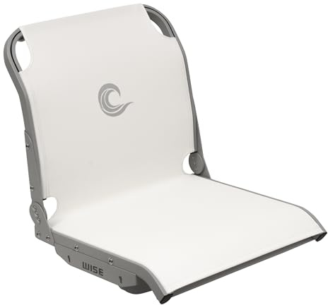 Wise 3374-784 AeroX Cool-Ride Mesh Mid Back Boat Seat - White/Silver Frame