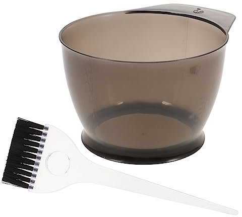 Veemoon Kit De Tinte Cabello 2 Piezas Plástico Duro Reutilizable Cuenco y Pincel Para Teñir Cabello Casero Peluquería Profesional Uso Doméstico