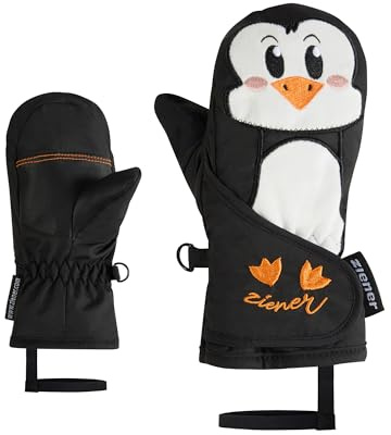 Ziener Kleinkind LANIMALO-Z Ski-Fäustling/Wintersport | Tiermotiv, wasserabweisend, Black, 3