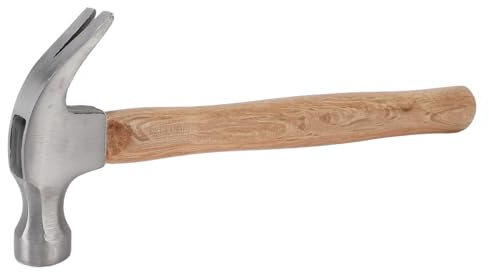 Vvikizy Marteau à Griffes, Tête Forgée en Acier à Haute Teneur en Carbone de 8,8 Oz avec Manche en Bois de Chêne Antidérapant, pour la Réparation de Menuiserie, la Construction