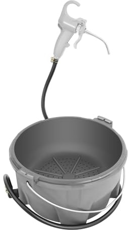 AGULIUM Handheld Oiler Bucket and Oil Gun for Pipe Threader 300, 535, 700, 12-R & 690, Lubricator Set for Threading Machine, Portable Oil Bucket + Oiler Gun kit with 4.59ft Hose, 1Gal Capacity