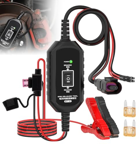 RALBIL EPB Emergency Release Tool, Quick Braking & Release Dual-Channel Control Electronic Parking Brake Tool with 4 Protections, 2 Connect Ways for Most Vehicles