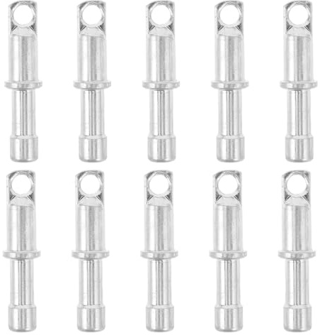 Toyvian Tapones de Extremo de Aleación de Aluminio para Varillas de Tienda de Campaña 8,5 Mm, 10 Piezas, Repuestos Resistentes Intemperie para Reparación y Accesorios de Camping