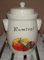Rumtopf 3,5 Ltr. creme mit Dekor