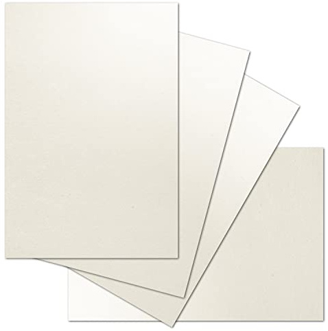 ARTOZ 50 x naturligt brevpapper DIN A4 – färg: tortilla (kräm/äggskal) – 21 x 29,7 cm – 118 g/m² – ekologiskt pysselpapper – serie Green-Line