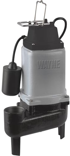 Wayne WCS50T Cast Iron Sewage Pump with Tether Float Switch