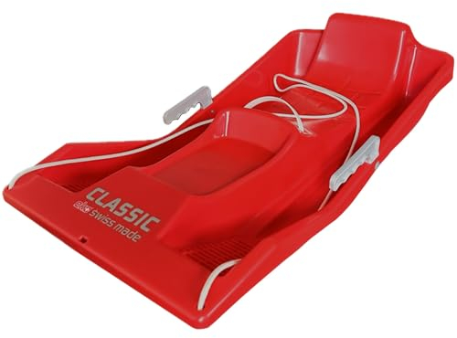 Lenkschlitten Bob Rodel Snow Lenkbob Skibob Eko Classic Kunststoff für Kinder von 4-7 Jahre
