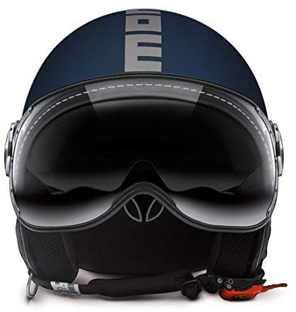 CASCO MOMO FIGHTER FGTR EVO BLU MATTO GRIGIO TAGLIA M