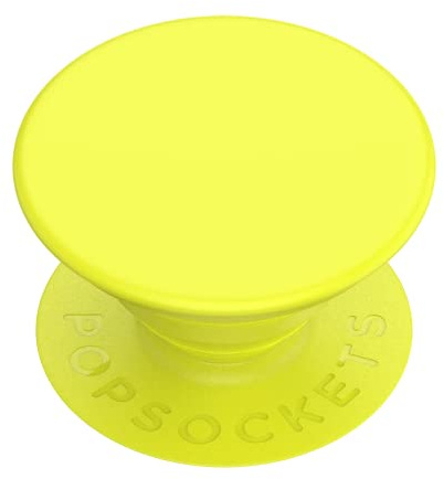 PopSockets PopGrip - Hopfällbar Stativ och Grepp för Smartphone och Surfplatta med en Swappable PopTop - Yellow