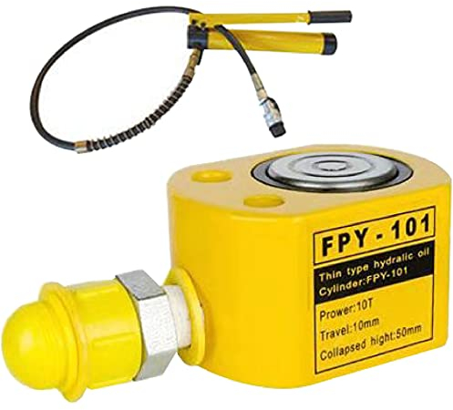 Hydraulikzylinder mit Pumpe, Wagenheber Hydraulisch 10T/20T/30T, Hydraulische Hubzylinder Industrieheber mit Handpumpe für Maschinen und Stahl