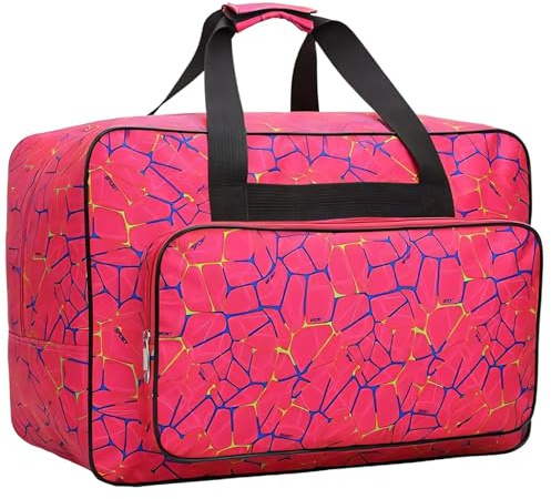 Bolsa de la máquina de coser, bolsa de carcasa de la máquina de coser 15x10x7 Nylon Carry en bolsas con bolsillos y manijas delanteros, bolsa de viaje de almacenamiento acolchado universal con cremal