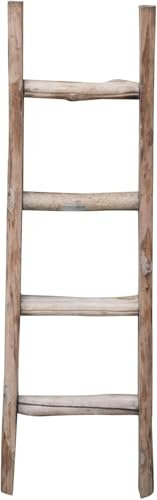 Biscottini Scala legno porta asciugamani 100x32x7 cm Scala porta asciugamani bagno da terra | Scaletta decorativa