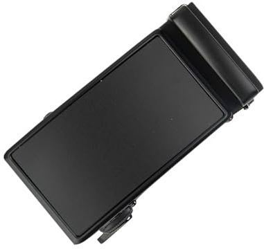 Glamexx24 bältesspänne män bälte ersättningsspänne spärrhake automatiskt bältesspänne bälte tillbehör lämplig för bredd 35 mm bälte, svart, En Storlek