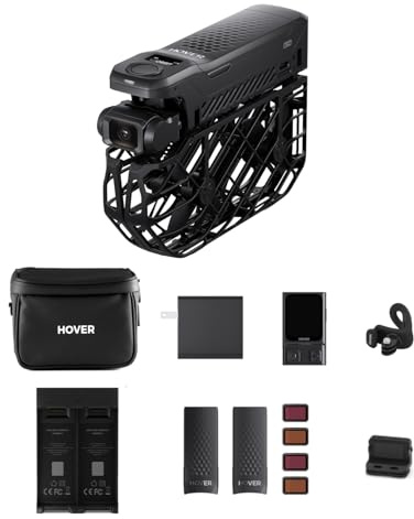 HOVERAir X1 PRO 4K Action Flying Camera, Foldable Drone with Camera with 26Mph Follow Speed, 15+ Fully Automatic Flight Modes, Fly Anywhere with OmniTerrain, SmoothCapture 2.0(Cycling Combo)