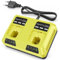LabTEC P117 Chargeur Dual Port pour Ryobi, Li-ION & NI-cad NI-Mh 12V-18V Chargeur pour Ryobi One+ Plus Batterie P100 P101 P102 P103 P105 P107 P108 1400670
