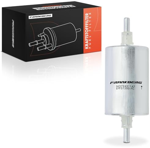 Frankberg Bränslefilter bensinfilter kompatibelt med A2 8Z0 A3 8P1 Golf V 1K1 Polo 6N1 6N2 9A 9N Astra G T98 9-3 YS3F E50 Ibiza III 6L1 Replace# 46403933