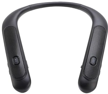 Goshyda Altoparlante Bluetooth Al Collo Wireless, Altoparlante a Sospensione del Collo Stereo 3D con 5wx4, IPX4 Acqua 12h Playtime