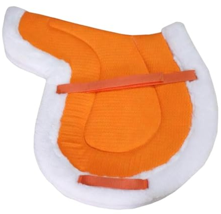 Oshhni Manta para Silla de Montar, Cómoda, Práctica, Transpirable, para Montar, para Club, Calentamiento Y Senderos, Naranja