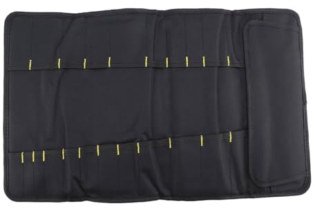 Gokoti Borsa per coltelli in rotolo per contenere fino a 22 coltelli, colore: nero