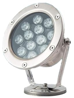 JOUFNING Luce LED Sommergibile Per Fontana - Luce Subacquea Per Piscina, Luci Per Laghetti Da Esterno Impermeabili IP68, Illuminazione Paesaggistica A Bassa Tensione Da 12V(White,12W)