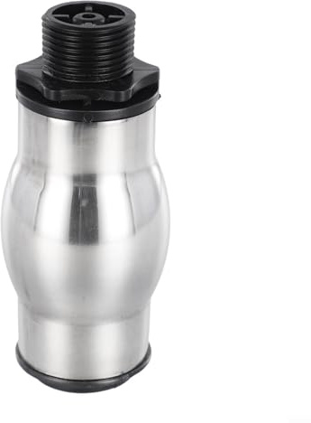 Linnkyfloa Ugello a fontana in acciaio per stagni da giardino, spray a colonna a bolle, accessorio per esterni, pompa per laghetto e decorazione per piscina, nero