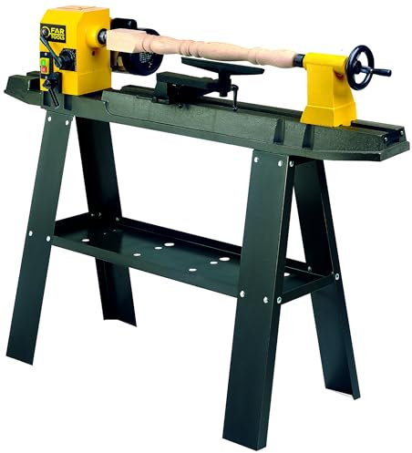 Fartools Tour à Bois 550W, capacités maxi Ø300; L= 900mm, cône morse CM2/MT2, vitesse variable 450-2100tr/min, type filetage 25,4mm/18TPI