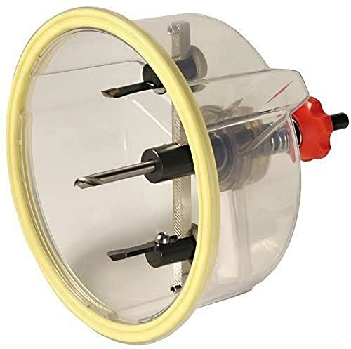 BERG BHC 205 Hartmetall Kreisschneider, Ø 40-205 mm I Stufenlos einstellbar I Inkl. Hartmetall- und Stahlmesser-set I Staubgeschütztes Arbeiten I Lieferung im Transportkoffer