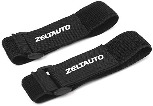 Elastic Cinch Straps with Quick-Adjust Buckles, Multipurpose Tie-Downs for Outdoor Gear, Camping, Travel Essentials, Bikes, Yoga Mats (1.5x16, 2-Pack)